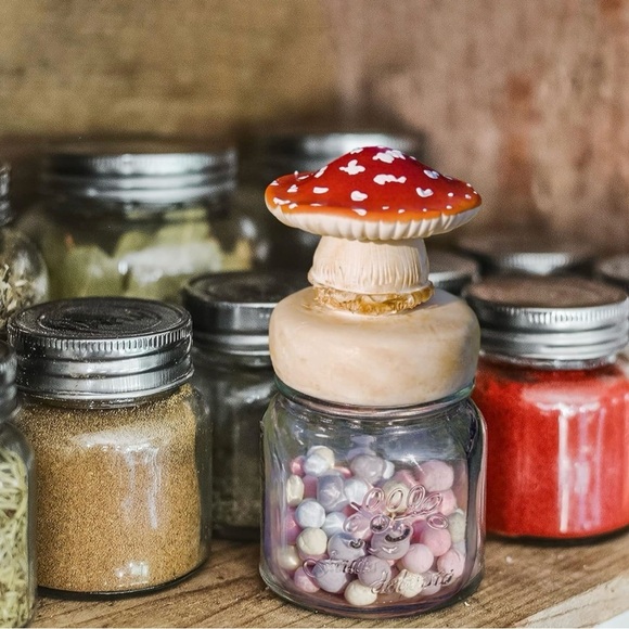 Artisan Mushroom Canister, NIB - Picture 4 of 9